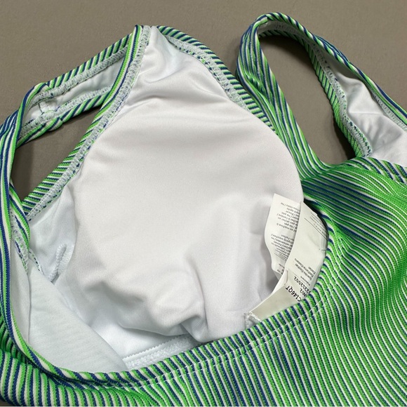 NWT! CUPSHE illusion green blue bikini swimsuit, M. - Picture 16 of 16